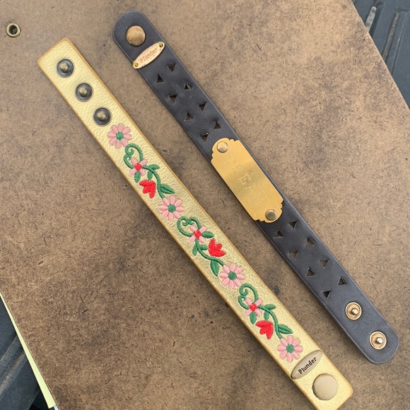 PLUNDER LEATHER BRACELETS - Picture 1 of 8